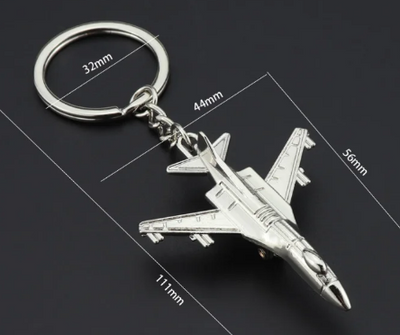 Metal Airplane Keychain