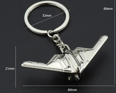 Metal Airplane Keychain