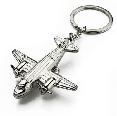 Metal Airplane Keychain