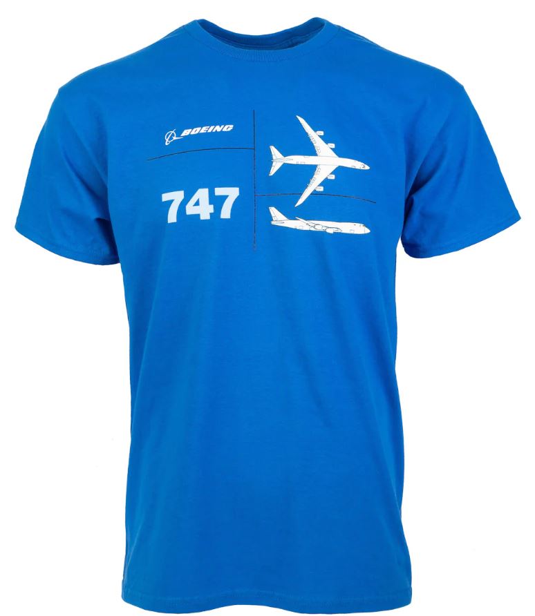 Boeing Tech Line  747 T-Shirt
