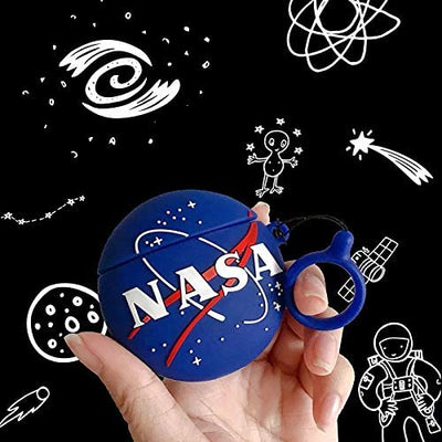 CoolKz 3D Blue NASA Silicone AirPods Case Cover