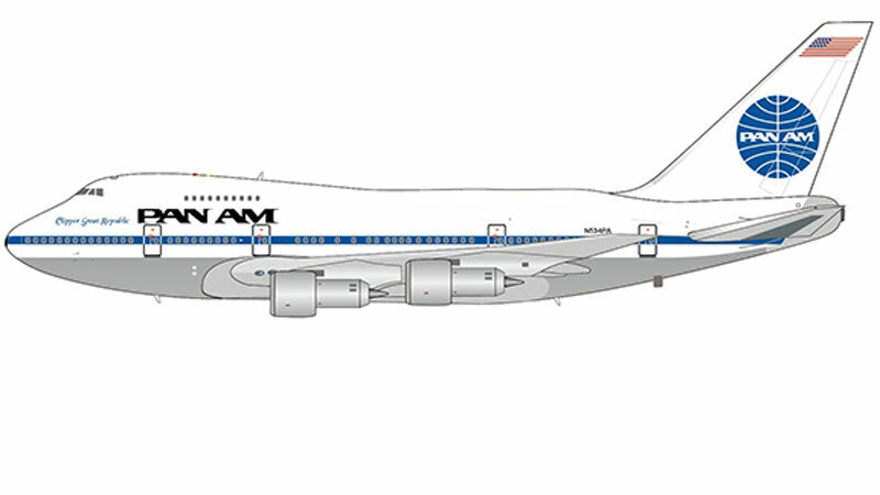 Pan Am Boeing 747SP 'Clipper Great Republic' N534PA 1:400 Scale Model