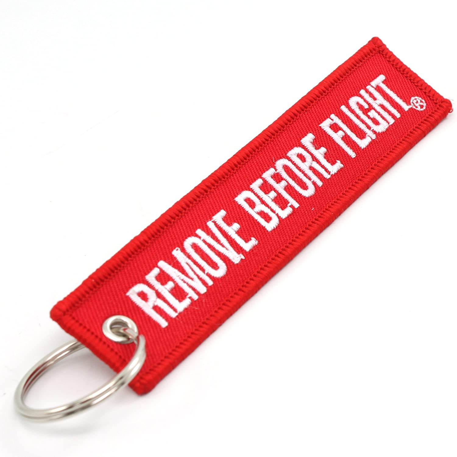 Remove Before Flight Keychain (Dark Red)